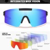 P-V Sports Polarized Sunglasses for Men Women, UV400 Protection Cycling