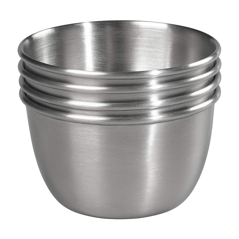Tala Stainless Steel Pudding Moulds, Perfect for Individual Puddings, Measures
