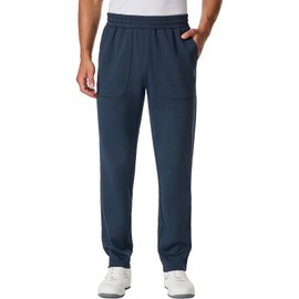 HOdo 34"/36" Inseam Mens Tall Sweatpants Water Resistant Fleece Lined Pants Men with 3 Pockets Workout Joggers Navy-36-L