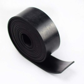 DOBTIM Neoprene Rubber Strips 1/8 (.125)" Thick X 2" Wide X 110" Long, Solid Rubber Rolls Use for Gaskets DIY Material, Supports, Leveling, Sealing, Bumpers, Protection, Abrasion, Flooring, Black