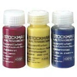 Stockmar Watercolor Paint: 3 Primary Color Assortment 20 ML (Carmine Red, Lemon