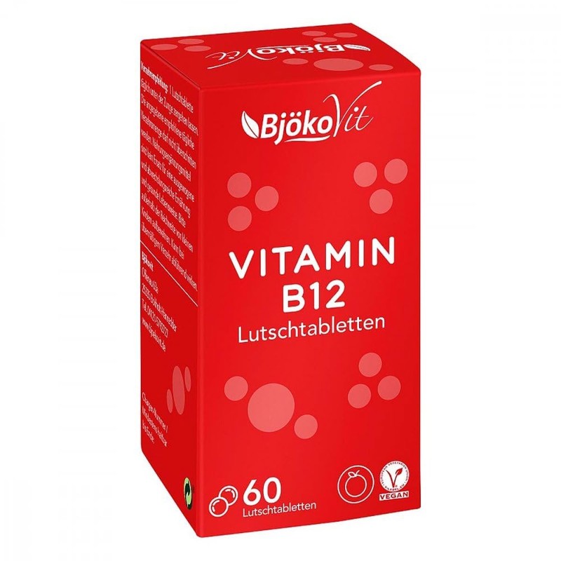 BjökoVit Vitamin B12 Lozenges, Pack of 60 Tablets