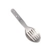 zaoalife 2-in-1 Foldable Fork Spoon Portable Tableware Silver Spoon &