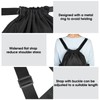 WANDF Drawstring Backpack Sports Bag with Shoe Compartment Water Resistant