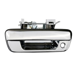 omoZone Tailgate Handle Liftgate Latch Handle with Keyhole Chrome Compatible with 2004-2012 Chevy Colorado GMC Canyon Isuzu i-280 i-290 i-350 i-370 Replaces 97319416 GM1915118 80584