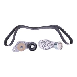 YIHETOP 12 Grooves Fan Tensioner Set 21714847 20582558 and Belt 20582557 Compatible for Volvo D13 Engine