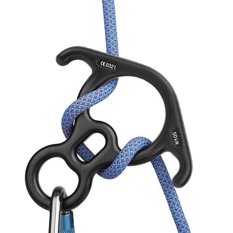MAGT Abseilachter, 50KN High-Strength Ox Horn Abseiling Device Climbing 8