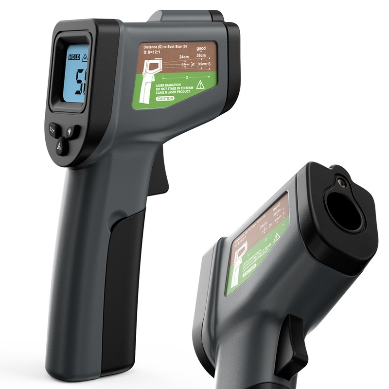 Oliver's Kitchen® Infrared Thermometer - User-Friendly - Measure Temperature with