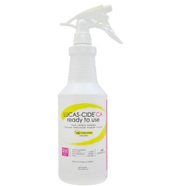 LUCAS-CIDE Ready To Use All Purpose Cleaner - Home Essentials Cleaning Supplies For Everyday Hygiene - Fresh Citrus Scented Disinfecting Spray Bathroom Cleaner, Glass Cleaner, Floor Cleaner, etc.