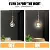 KARUDA Gold Crystal Pendant Lights for Kitchen Island, Modern LED