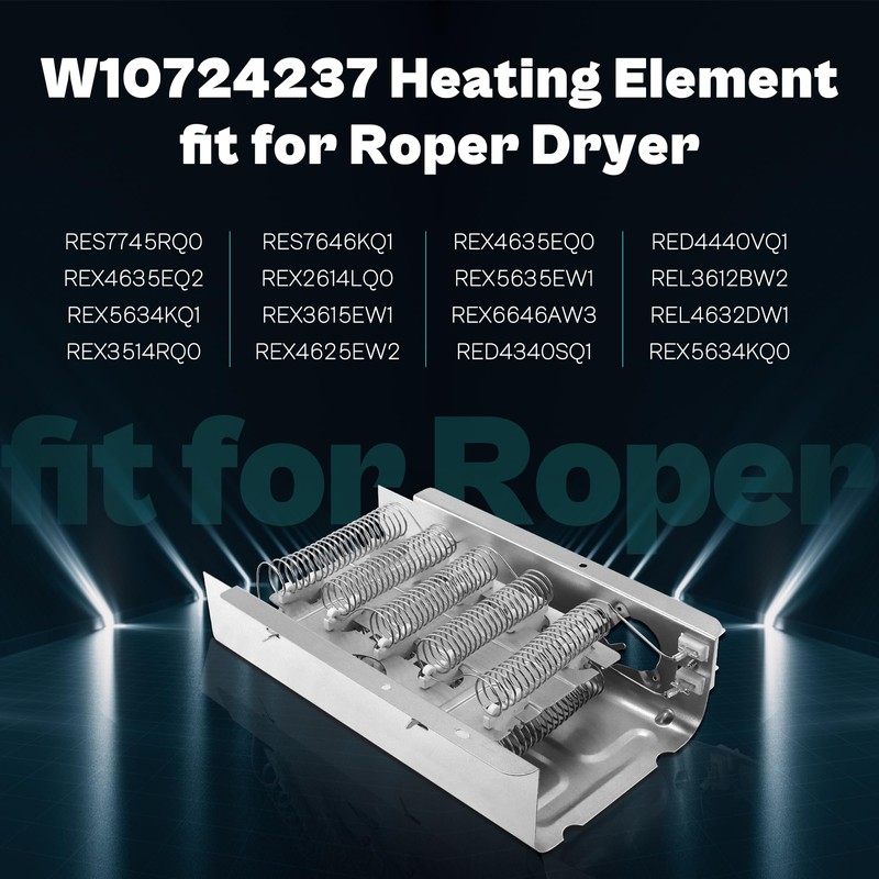 Heating Element fit for Roper Whirlpool Dryer RED4516FW0-279838 W10724237 2406028