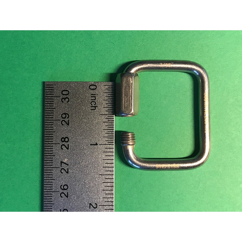 Stainless Steel 316 Square Quick Link 3/16" (5mm) Marine Grade