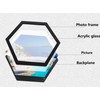 Hexagon Shaped Photo Frame Creative Wooden Wall Hanging Picture Frames