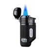 CIGARLOONG Cigar Lighter 4 Jet Torch Blue Flames Refillable Butane