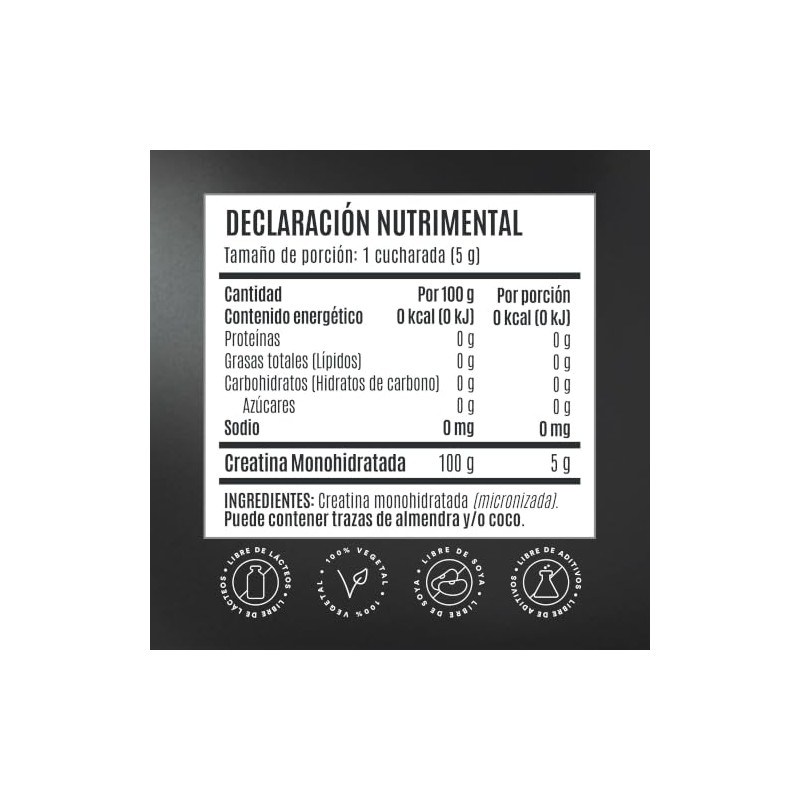 BIRDMAN Creatina monohidratada en polvo de alta pureza, 80 porciones,