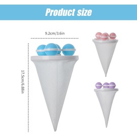 New Floating Hair Filtering Mesh Removal,Upgrade Pet Hair Remover for Laundry Lint Catcher for Washing Machine Wool Device,Reusable Washer Hair Catcher Cleaning Mesh Bag for Dog Cat (6, Mix)