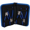 4pc professional 7" circlip plier/pliers set in a carry case
