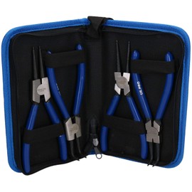 4pc professional 7" circlip plier/pliers set in a carry case by BERGEN AT336