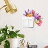 Flower Switch Stickers Unique Floral Light Switch Decals Decor Wall