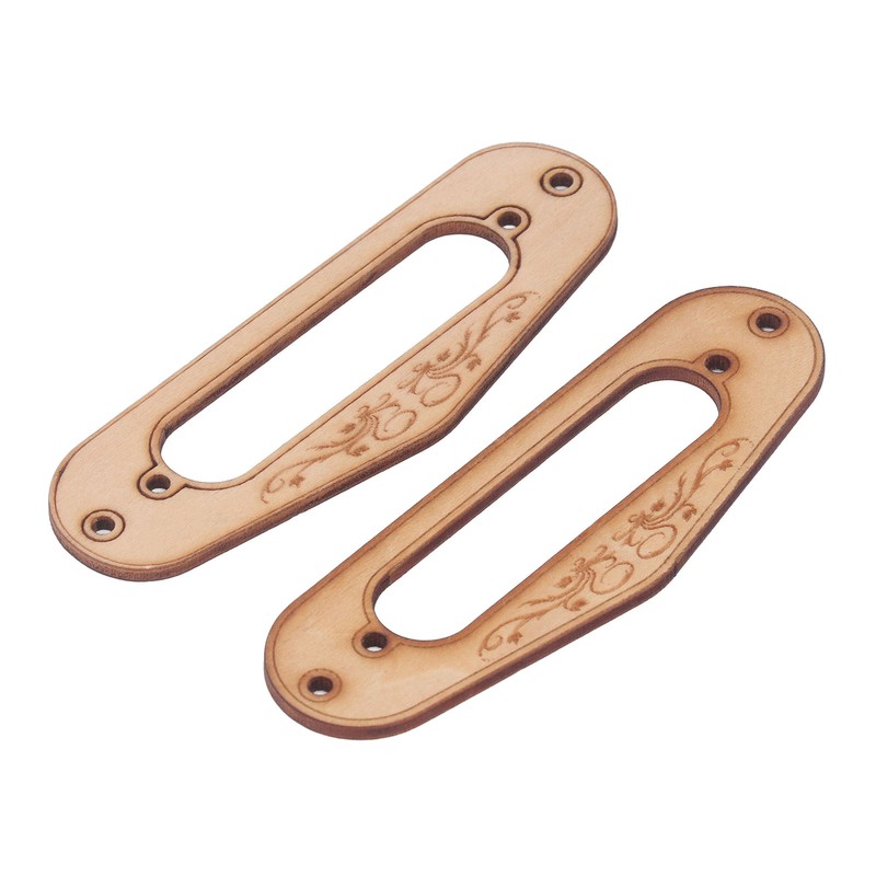 2PCS Pickup Mounting Ring Natural Maple Hard Decorative Single Coil
