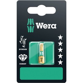 Wera 05134375001 15 x 25 mm 867/1 Torx BDC SB 1 x TX Bits - Silver
