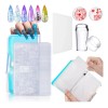 Estampas Sello Uñas: 9 Plantillas+sello+raspador+bolsa Láser