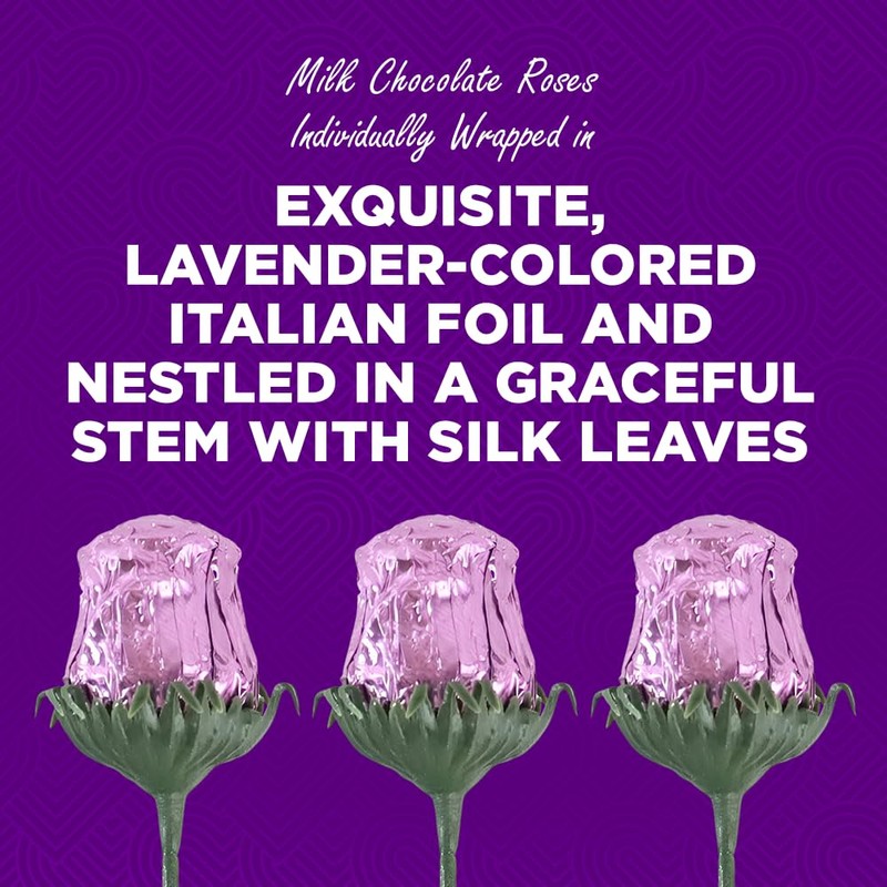 Lavender Chocolate Roses - Beautiful Gift for Mom, Wife, Girlfriend