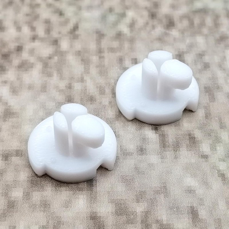 ULEIVA Replacement Screw White 2 Pieces Locking Screw Compatible with