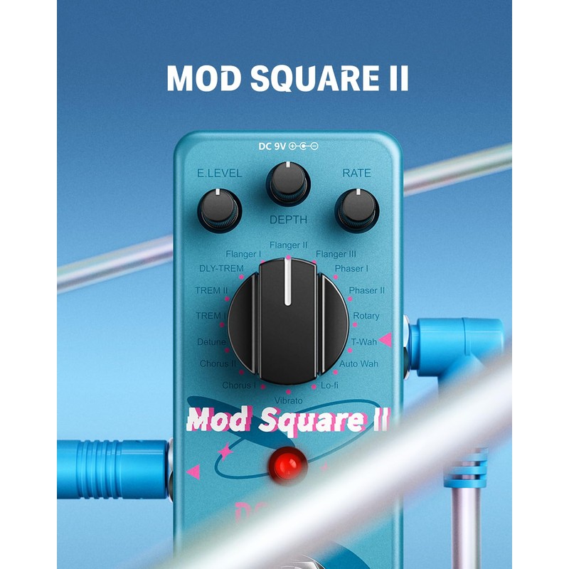 Donner Guitar Effector Modulation 16 Modes (Chorus, Phaser, Tremolo, Flanger,
