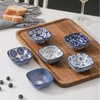 Selamica Ceramic 2.6 OZ Square Dipping Bowl Set, Soy Sauce