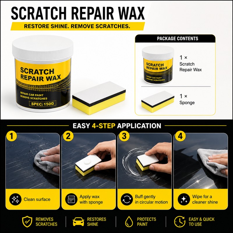 Car Scratch Repair Wax for Paint Care – 150g Polishing