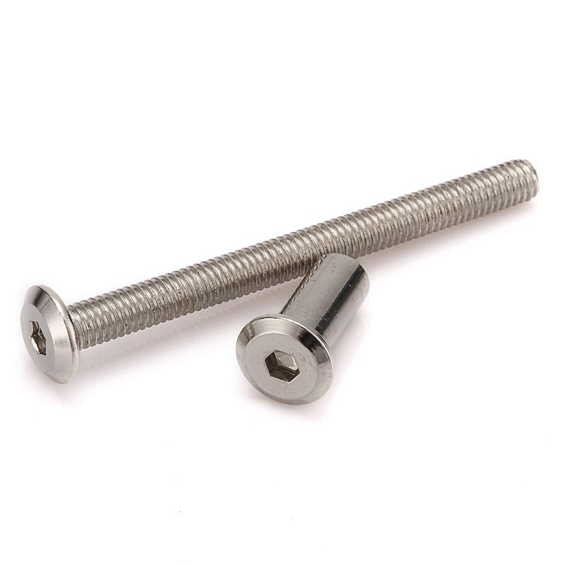 Anmas 10pcs M6 Furniture Joint Connector Bolt & Cap Nut
