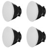 4Pcs Light Diffuser Sock, 7"/18cm Diffuser Lamp Cover White Soft