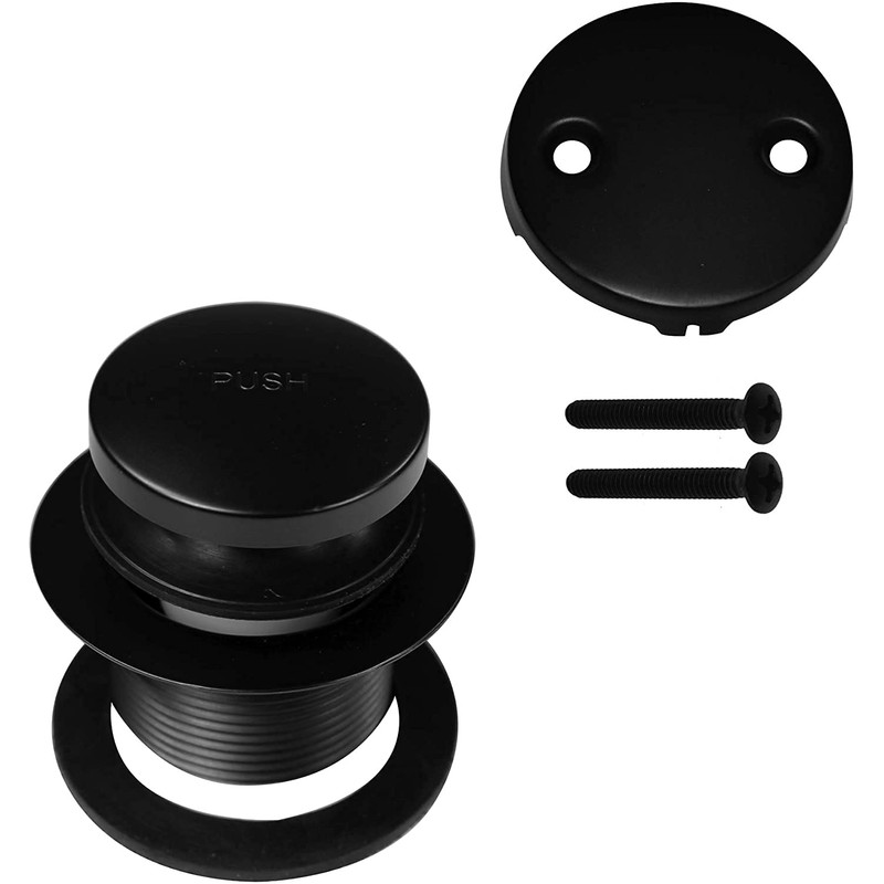 Westbrass A93-2-62 1-1/2" Tip-Toe Bathtub Drain Plug Trim Set with