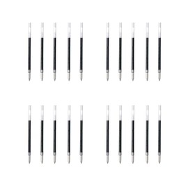 [Set of 20 Refills] Tombow Pencil, Ballpoint Pen Refills, BR-SF33, Black, 20 Pens + Sticker with Original Logo