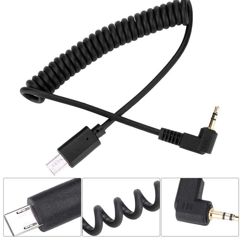 RM-VPR1 3.5mm/2.5mm S2 Shutter Release Cable for Sony RX1/RX10/RX100/A7S/A7R/A7/A7II/A7III/A9/A58/77M2/99M2/A3500/A5000/A5100 A60000