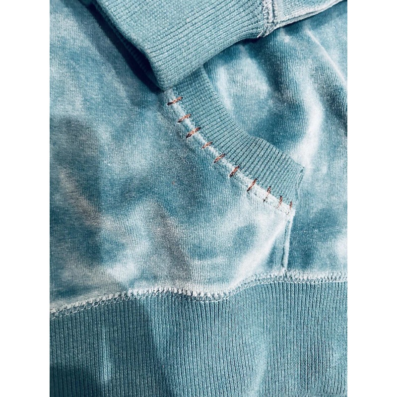 Monsoon BCBGMaxAzria VTG TURQUOISE MONSOON BLUE studded embellished Velour Track