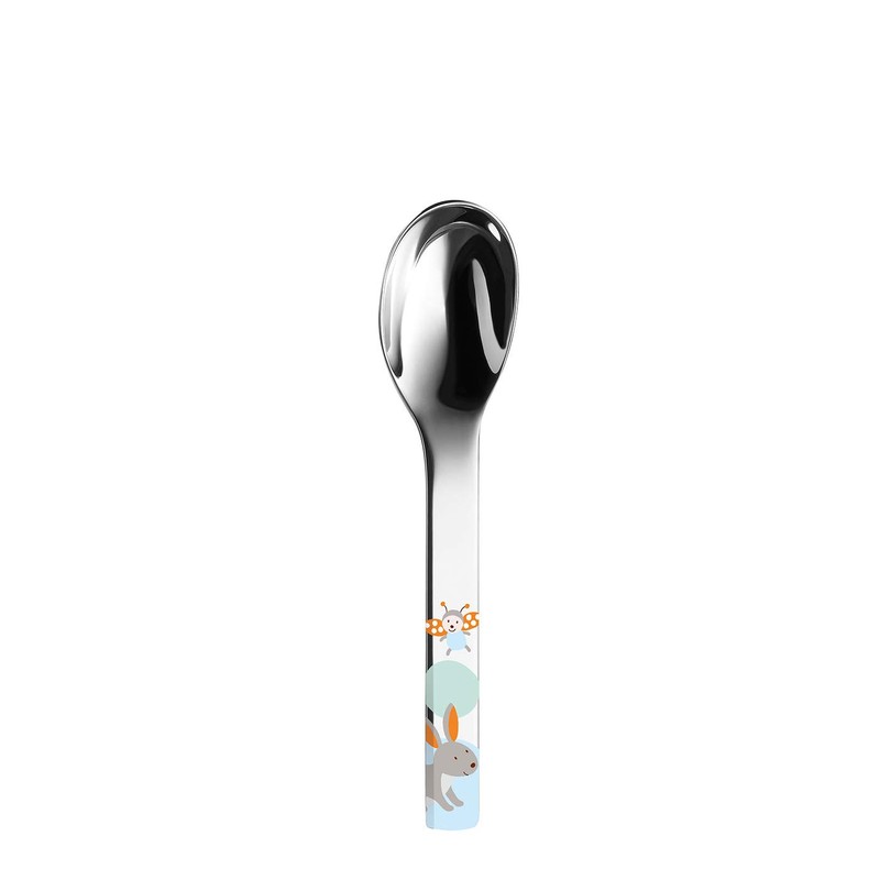Puresigns WOODY Premium Kinderbesteck-Set: Ergonomisches 4-teiliges Edelstahlbesteck mit Waldtier-Motiven für