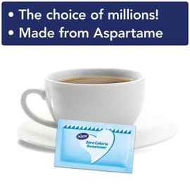 N'Joy Zero Calorie Sweetener | Blue Aspartame Packets | 2000 Count | Kosher | Gluten Free and Sodium Free