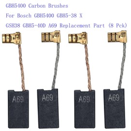 GBH5400 Carbon Brushes for Bosch GBH5400 GBH5-38 X GSH38 GBH5-40D A69 Replacement Part (8 Pck)