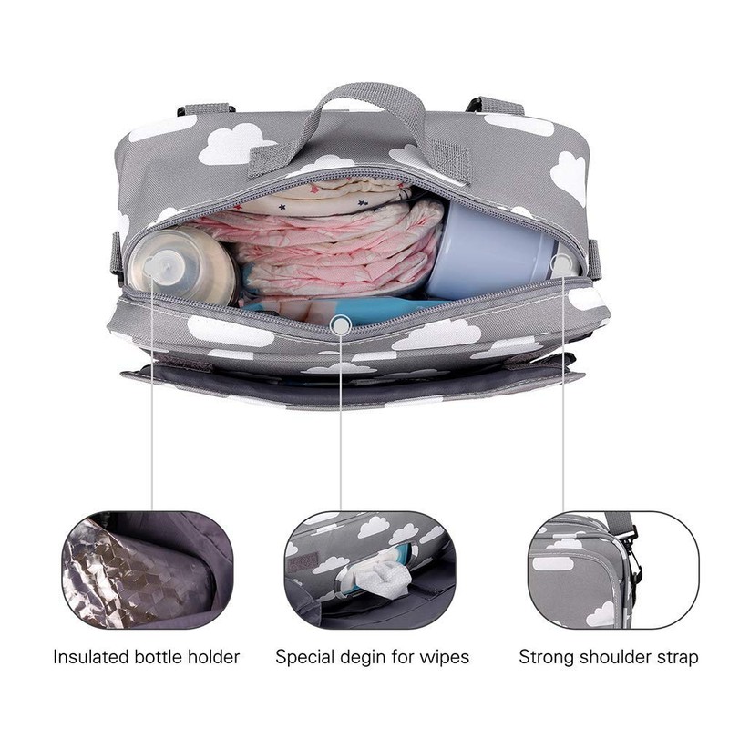 Baby Stroller Storage Bag Waterproof Hanging Portable Baby Changing Bag