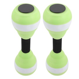 Kisangel 1 Pair of Water Dumbbells Water Fitness Barbells Swimming Training Water Aerobics Foam Dumbbells Pool Equipment EVA Lightweight Water Dumbbells for Water Aerobics and Water Exercises