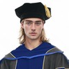 Misscom Graduation Doctoral Tam Velvet 8 Sided Unisex Graduation Cap