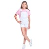 YMI Jeans Girls Bib Cuffed Shortalls, K White Rips, S