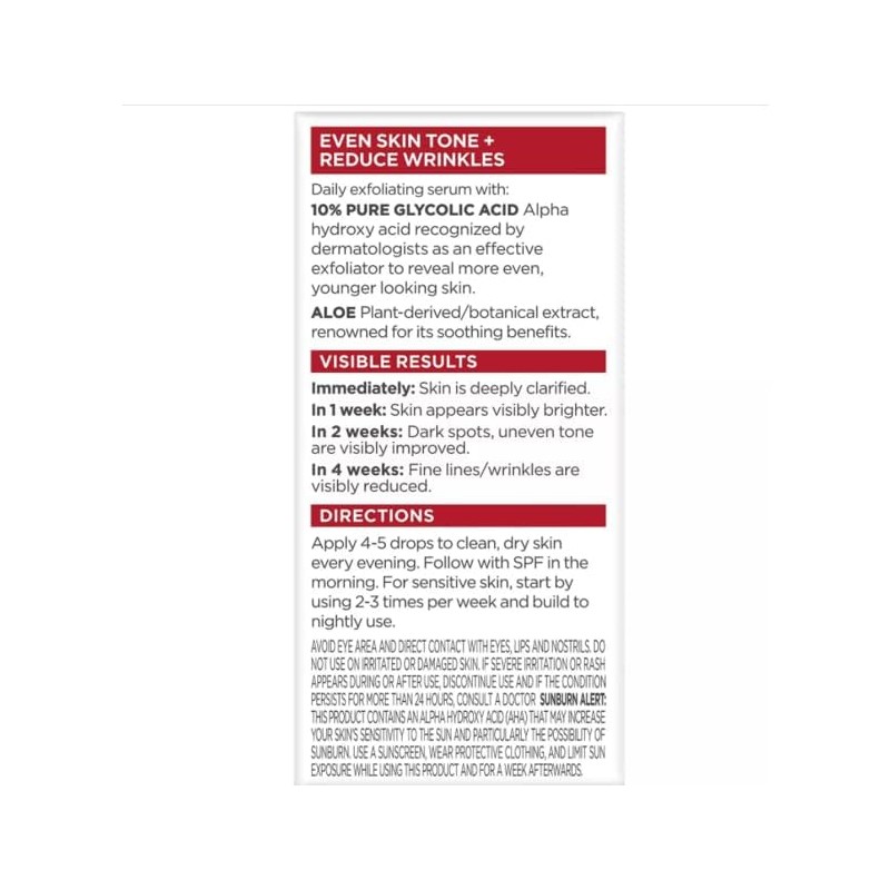 L'Oreal Paris Revitalift Derm Intensives Ácido Glicólico Tamaño de prueba
