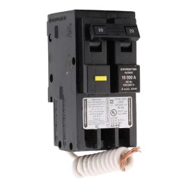 Square D NEW Square D HOM220GFI Homeline 20 Amp 2 Pole GFCI Circuit Breaker Ground Fault