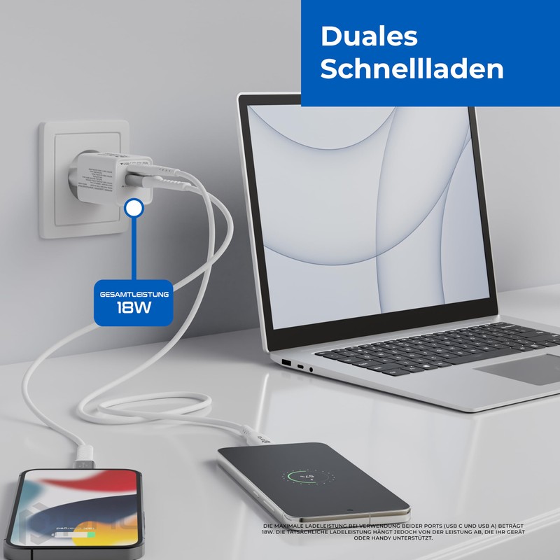 prio GaN Power Wall Charger 35 W PD PPS (USB