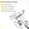 Bates- Metal Razor Blade Scraper Tool, 2 Pack, Carbon Steel