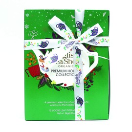 English Tea Shop Organic Holiday Green Prism - 12 Pyramid Tea Bags - 4 Different Flavours., 24 g