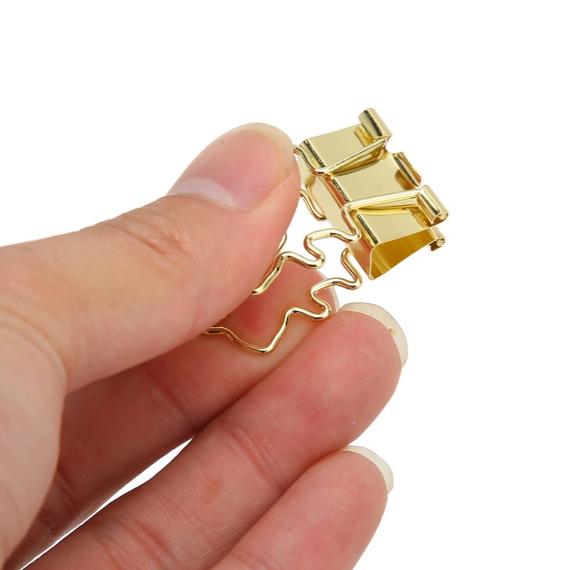 100 Pcs Binder Clips Gold Animal Shape Strong Clamping Force